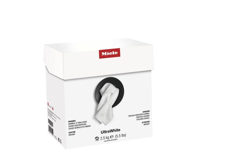 Miele Original UltraWhite Washing Machine Detergent Powder, Optimal Results on White and Colored Fabrics, Excellent Spot Removal, 5.5 lbs for Up to 48 Washes - 10459720 - Image 1